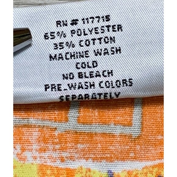 Jasco Uniform Womens Size M V-Neck Scrub Top Vibrant Holiday Geometric French - Picture 10 of 16